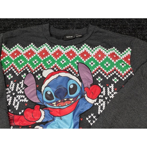 Disney Other - Disney Stitch Sweatshirt Mens XL Merry Stitchmas Christmas Ugly Sweater Pullover